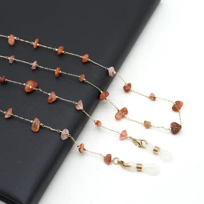 Charmant bijoux accessoires bouteille de parfum gravier chaîne en métal