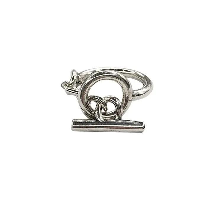 Bague ronde en argent Sterling 925 ajustable pour femmes et hommes occasions spéciales soirée cocktail partie festive