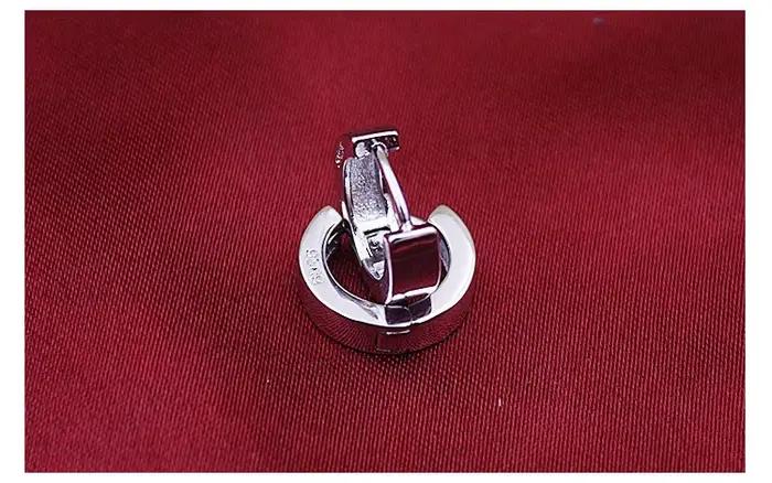 Bague d'oreille en argent regardé 925 en forme de périphérie Sophia