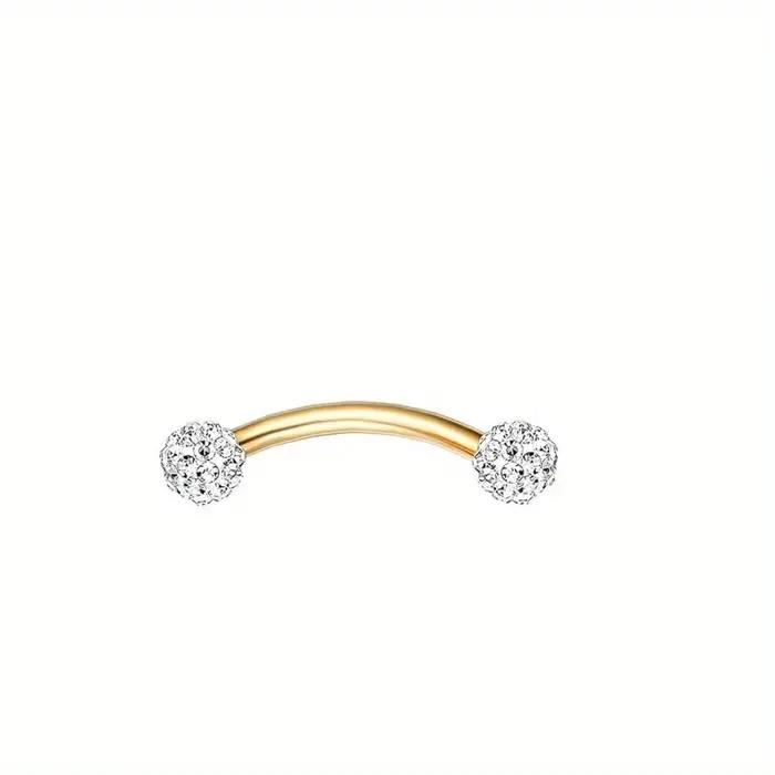 Drperfect 1pc acier inoxydable Rook Piercing bijoux lèvre anneau Cartilage Daith Surface Tragus Pier