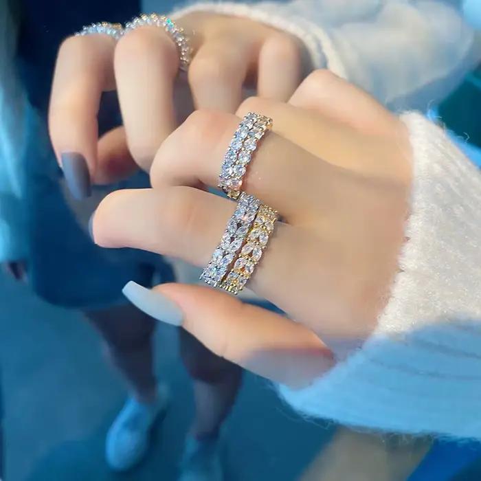 ANENJERY – bague en Zircon pour femmes