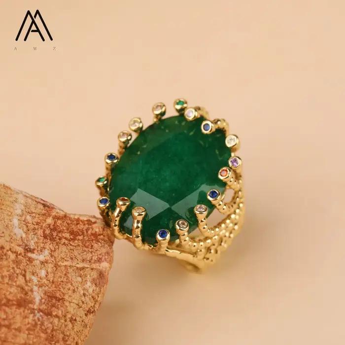 Bague en cristal naturel