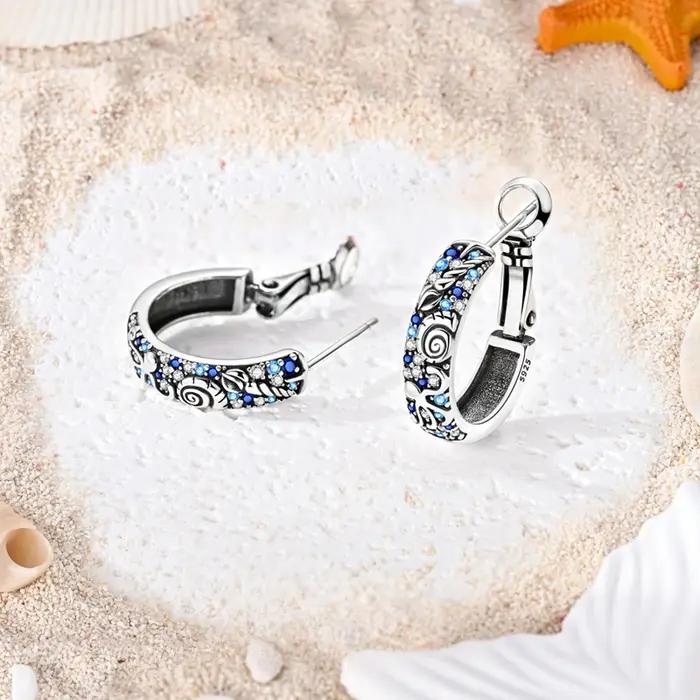 Nouvelles boucles d'oreilles pendantes en argent sterling 925 avec zircon