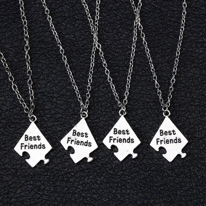 Collier pendentif Bff Chia Ship Letter pour homme et femme