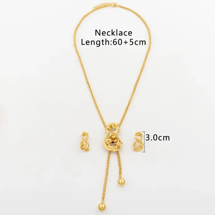 Ensemble de bijoux plaqués or pour femme