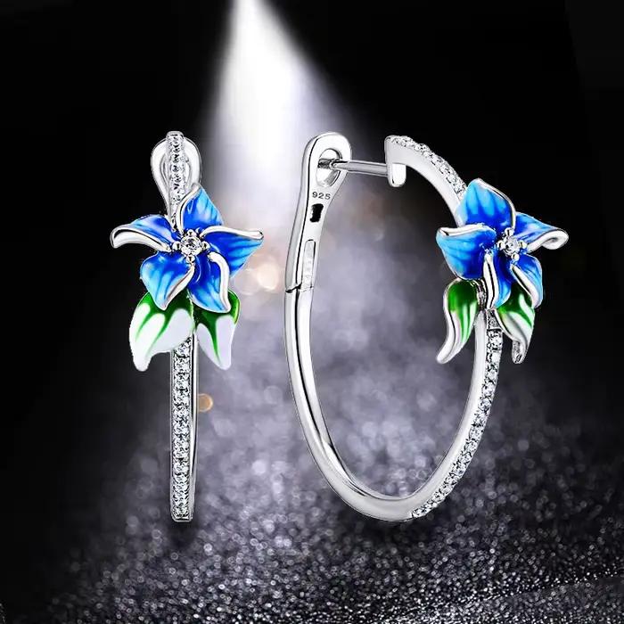 HUAMI – boucles d'oreilles féerique en Zircon pour femme, bijoux de fête d'anniversaire, de noël, ca