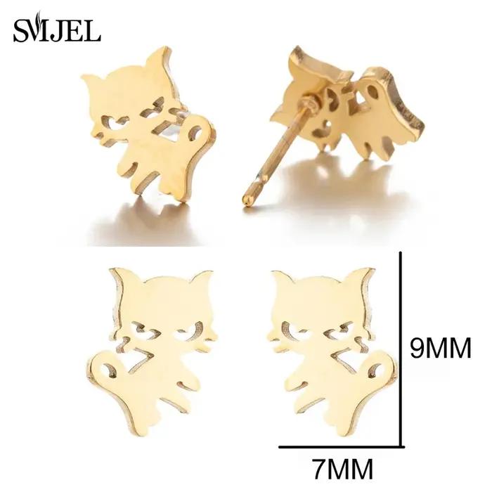 Boucles d'oreilles en acier inoxydable pour femme