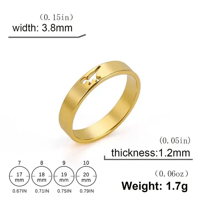 Skyrim – bague dinosaure creuse en acier inoxydable, couleur or, tyrannosaure, brachiosaure, bijoux de Couple pour femmes et hommes