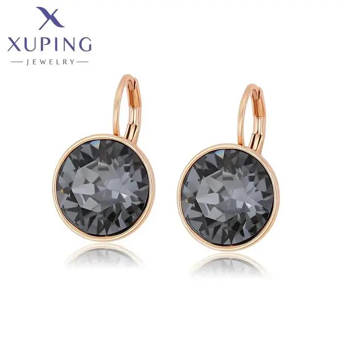 Xuping Jewelry – boucles d'oreilles en cristal couleur or pour femmes