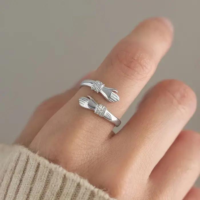 Bague en argent Sterling 925 en Zircon 5A pour femmes