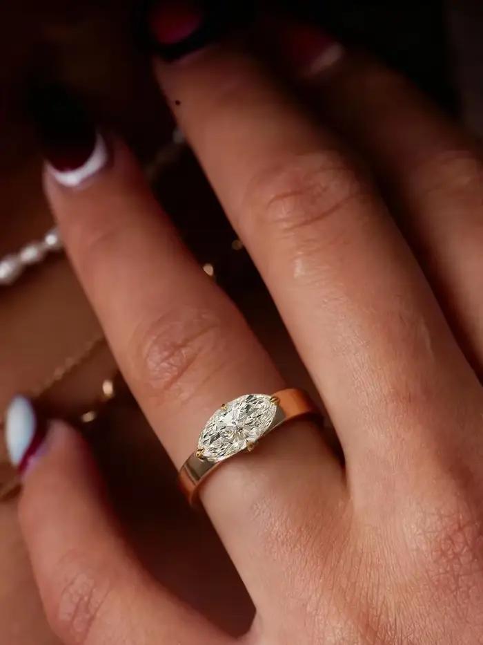 Bague en argent Sterling 925 pour femmes, minimaliste, Marquise, Zircon, fiançailles, fête de mariage, luxe, haute qualité, bijoux fins