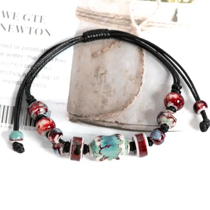 Bracelet en céramique d'inspiration impériale fait à la main