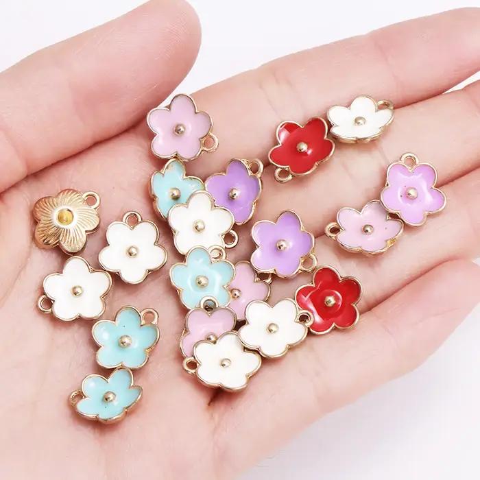Pendentif fleur de Sakaru en émail mignon pour bijoux