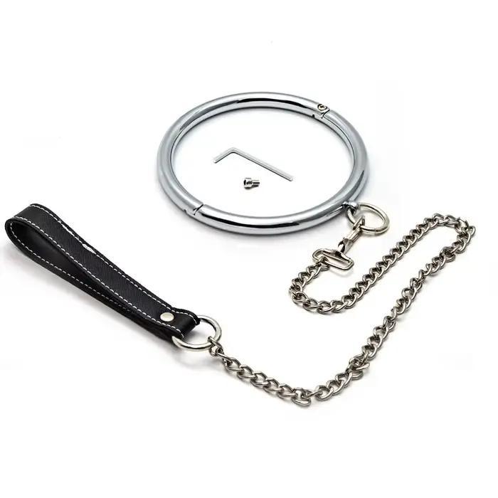 Collier BDSM en métal, collier de bondage pour esclave, 2 tailles, collier de cou pour jeu de rôle sexuel, collier pour femme, jouets de bondage BDSM.