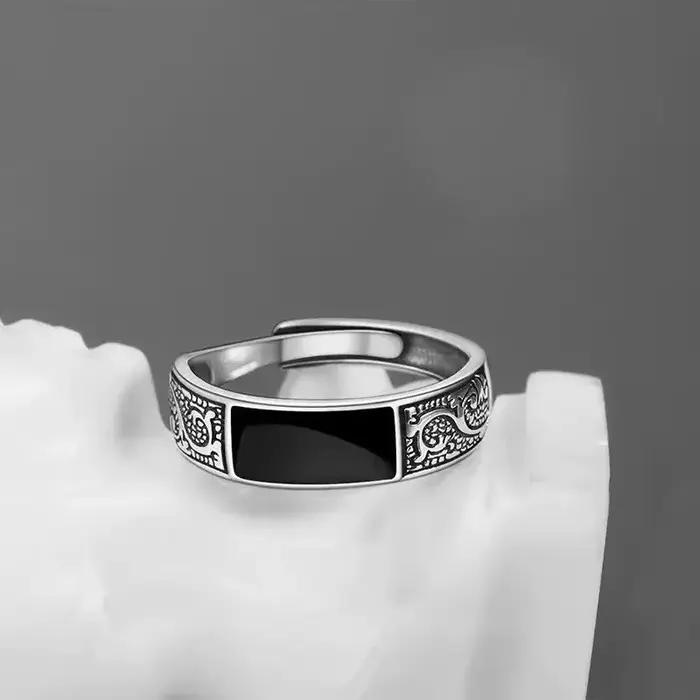 Bague Vintage en Argent Sterling 925 Style Romantique Bijoux d'Engagement pour Femme Occasions Spéciales Nouvelle Collection