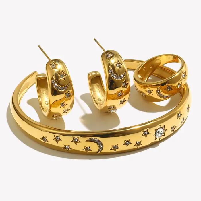 E.B.belle – ensemble de bijoux en acier inoxydable
