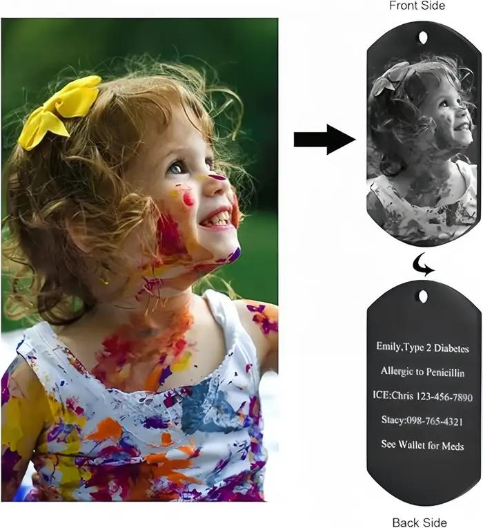 Amaxer – collier avec Photo personnalisée