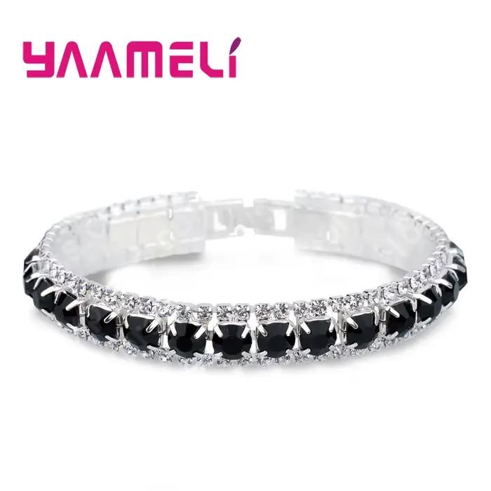 Bracelet en zircone cubique 14 couleurs moderne pour femmes occasions spéciales style à la mode