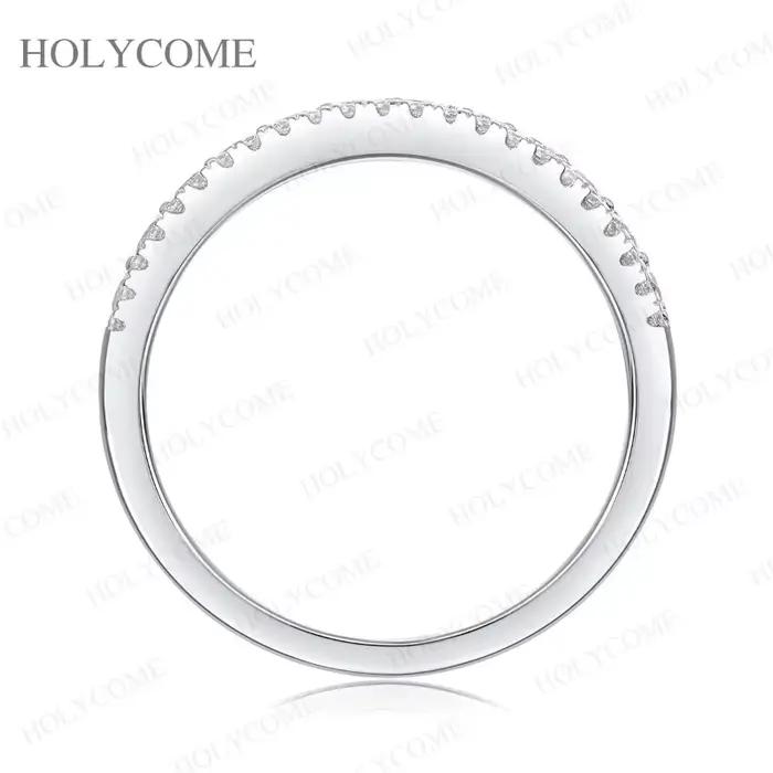 Bague en argent sterling 925 sertie de moissonite VVS1 élégante pour femmes occasions spéciales soirée party cocktail mariage