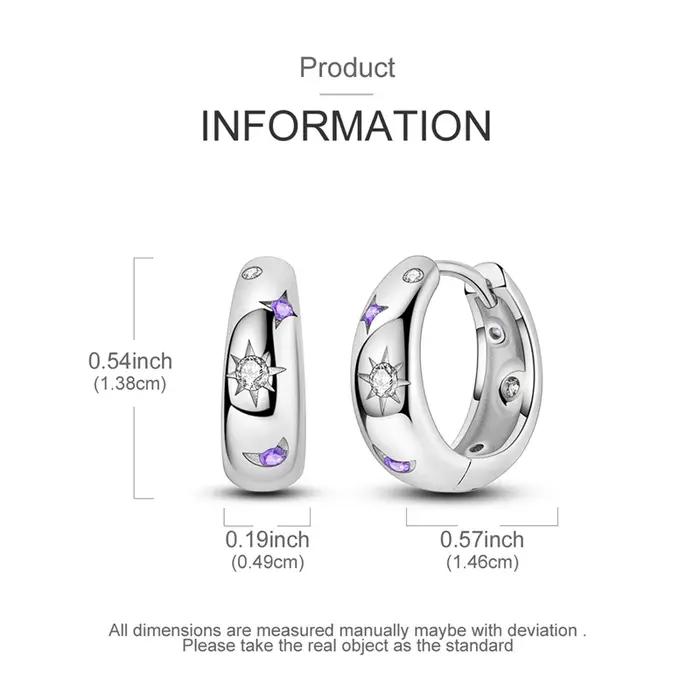 Boucles d'oreilles en argent Sterling 925 pour femmes