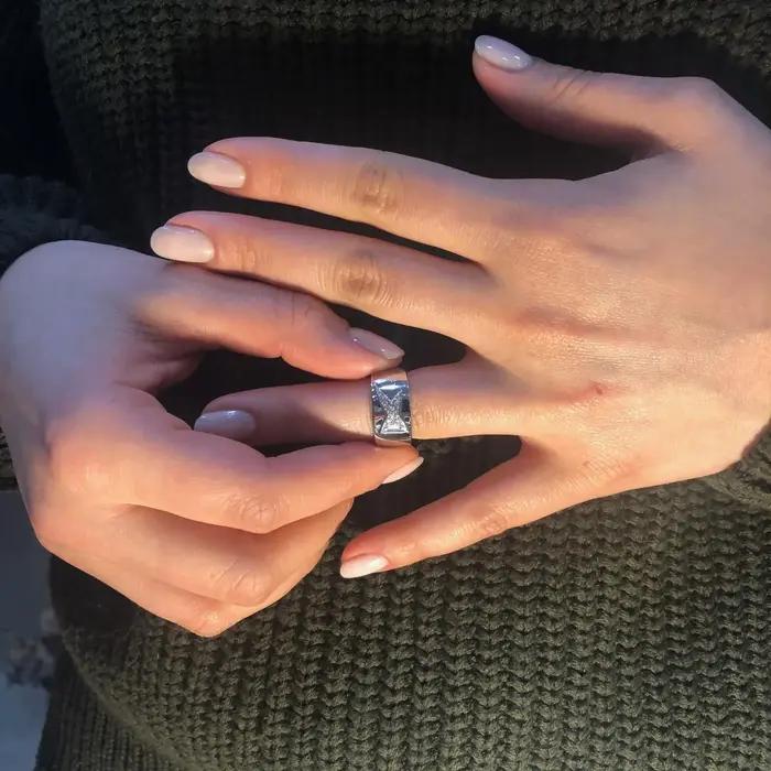 Bague étoile en argent sterling 925 pour femme