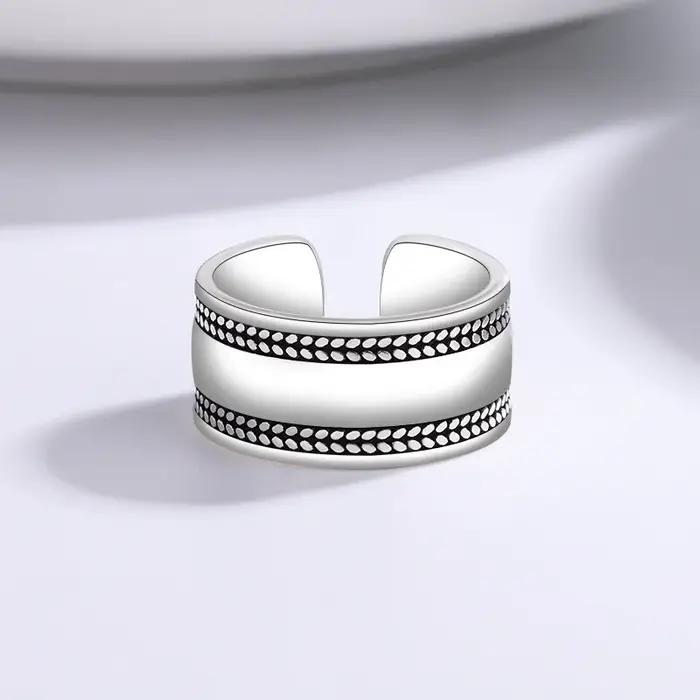 Bagues simples en argent Sterling 925 pour femmes, Surface lisse, accessoires de bijoux de luxe de m