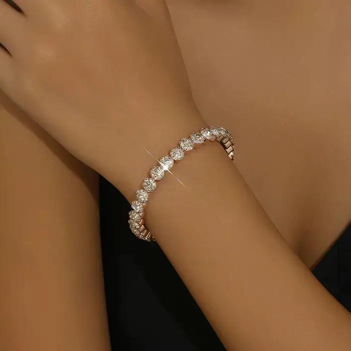 TREAZY – Collier ras du cou en cristal couleur or rose pour femmes, accessoires de mariage, chaîne,