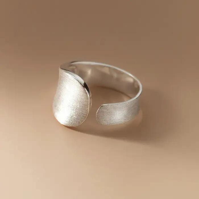 Bague de cocktail en cuivre anenjery pour femmes style moderne design géométrique ajustable pour soirée anniversaire mariage banquets cadeau spécial