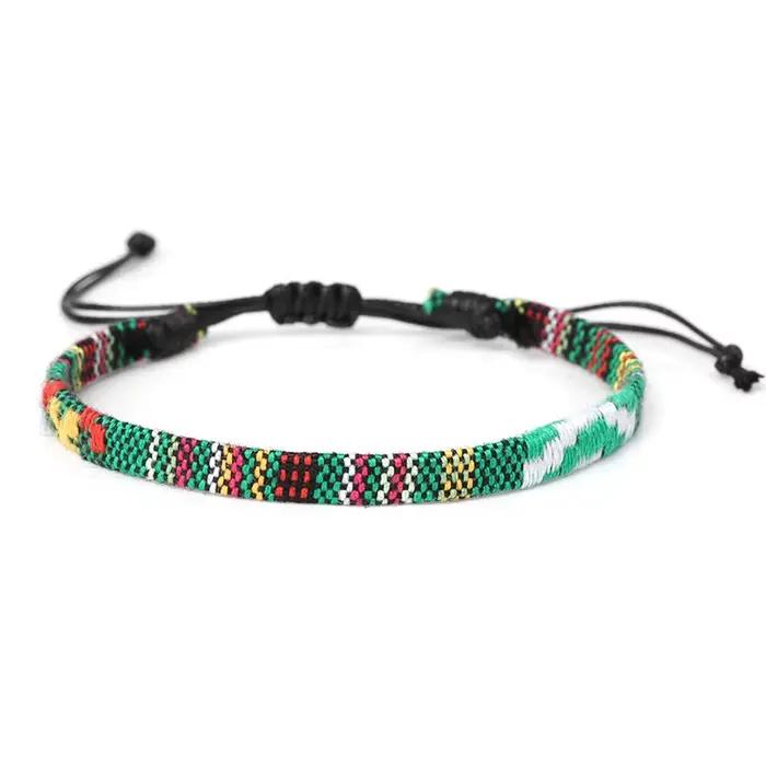 Ensemble de bracelets en perles pour hommes, style bohème, été, plage, fête, bijoux, Vintage, tressé