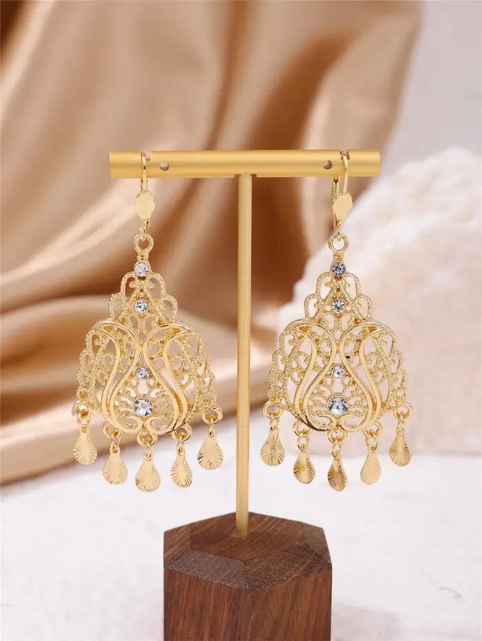 Boucles d'oreilles en forme de cœur pour femmes occasions spéciales bijoux d'amour moyen-orient traditionnel
