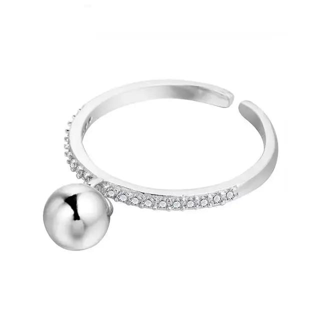 Bague minimaliste en argent regardé 925 pour femme
