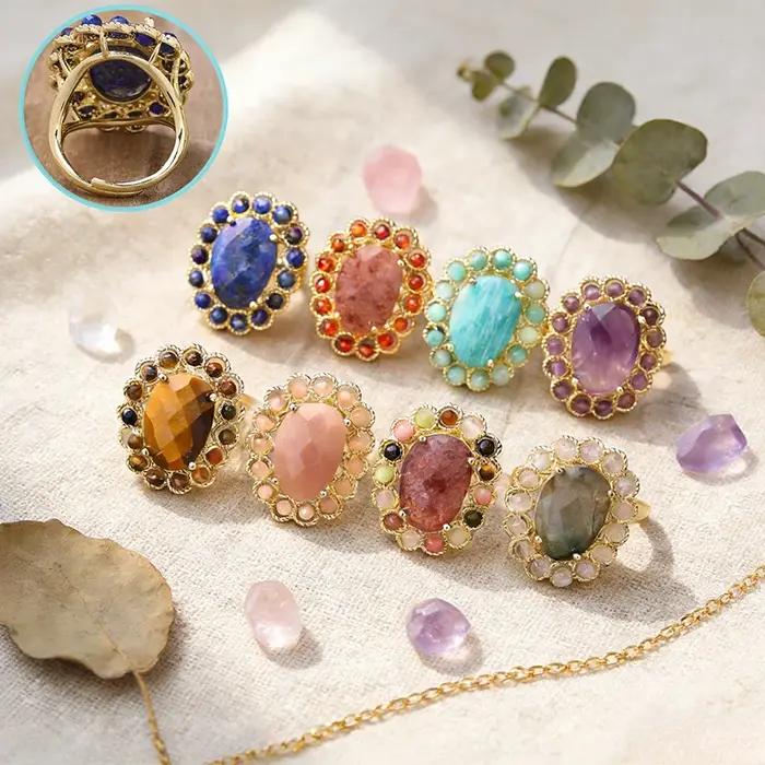 Bague en cristal naturel