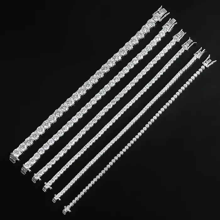 Bracelet de Tennis Moissanite D VVS1