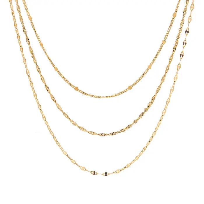Collier à trois couches en argent Sterling 925, breloque de personnalité, chaîne de clavicule Simple pour femme, ras du cou, cadeau d'anniversaire, bijoux exquis