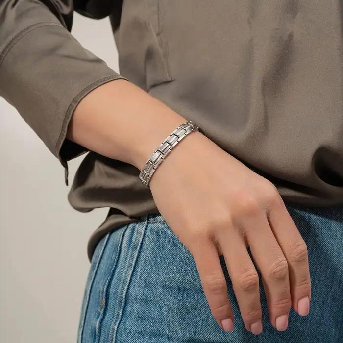 ARADOO Bracelet magnétique pour femmes hommes titane acier néodyme aimants lien Bracelets bijoux cadeaux
