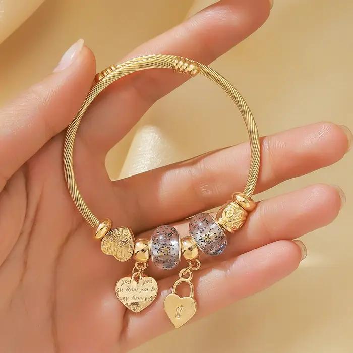 Bracelet de perles multi-éléments pour femmes, 1 pièce, accessoires de bijoux adaptés aux cadeaux de