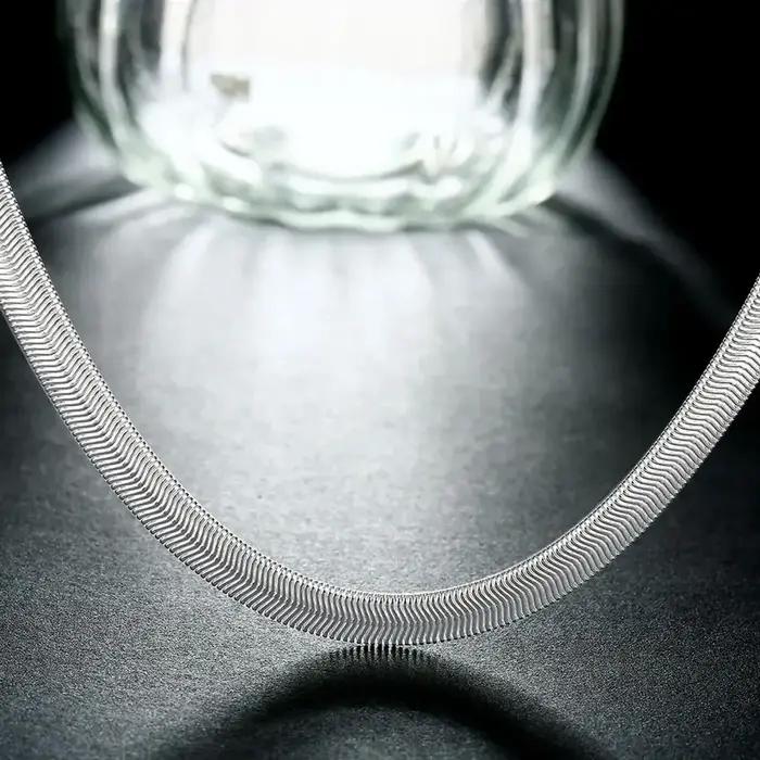 Collier chaîne en argent sterling 925 couleur or 18 carats
