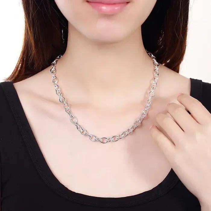 Collier en argent Sterling 925 pour hommes et femmes