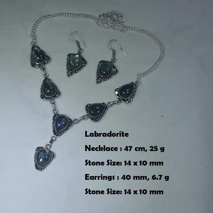 Bijoux de mode, collier en pierre de lune véritable