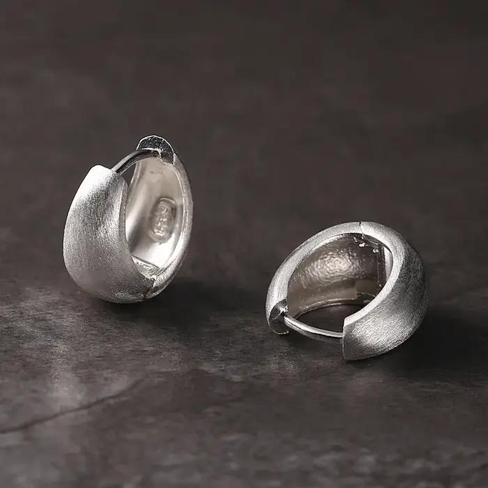 BF CLUB – boucles d'oreilles Vintage en argent Sterling 925 pour femmes, bijoux ovales tendance, ant