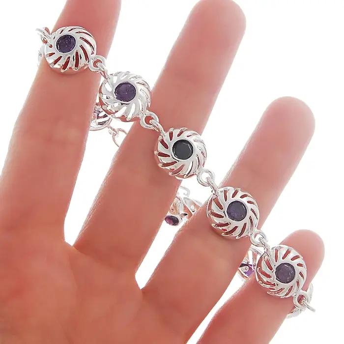Bracelet en argent Sterling 925 serti de CZ transparent romantique et classique pour femmes occasions spéciales mariage engagement anniversaire