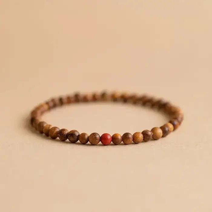 Bracelet de perles de Bouddha CYTUPR en bois de santal pour femmes classique élégance spiritualité méditation occasions spéciales