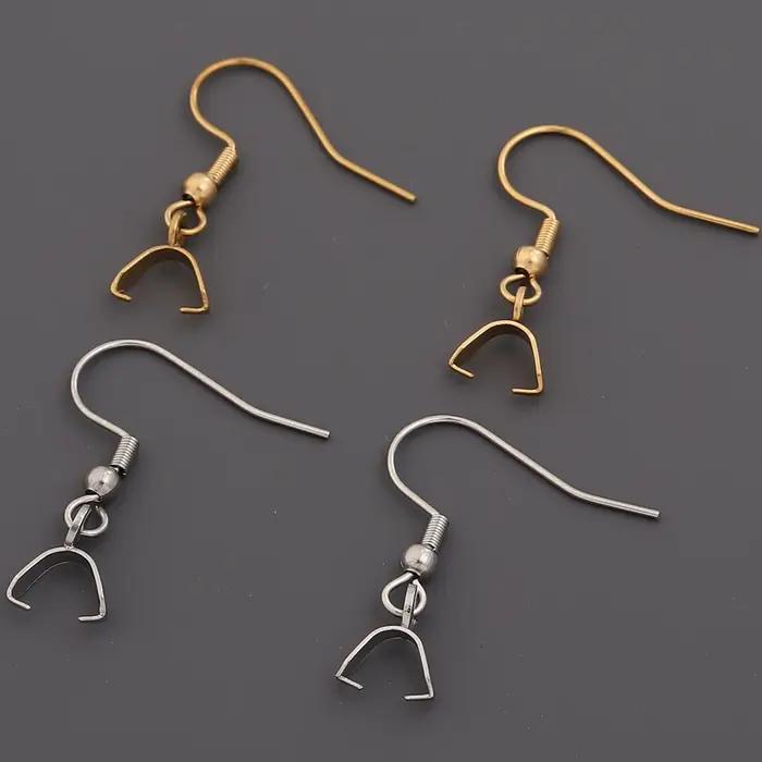 5-10 pièces Crochets de boucles d'oreilles en acier inoxydable