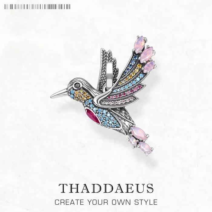 Pendentif colibri en argent regardé 925 pour femme, bijoux bohèmes, accessoires de comparateur de co