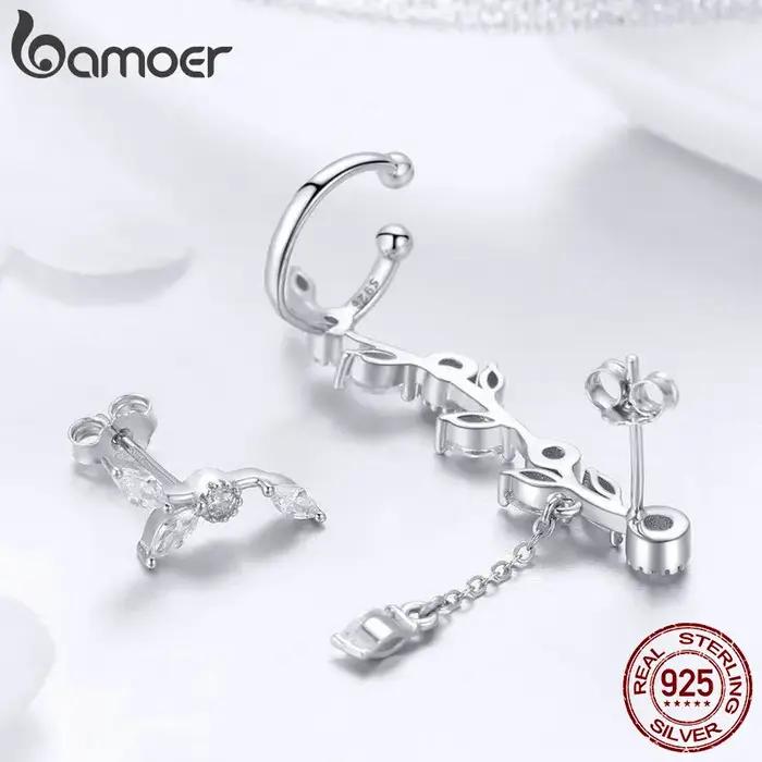 Boucles d'oreilles Bamoer en zircon