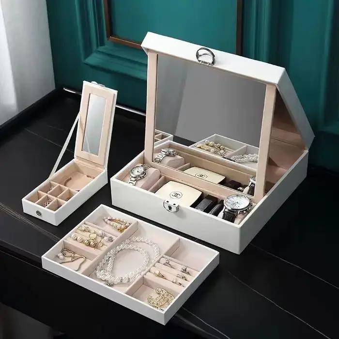 Boîte à bijoux de style européen avec serrure