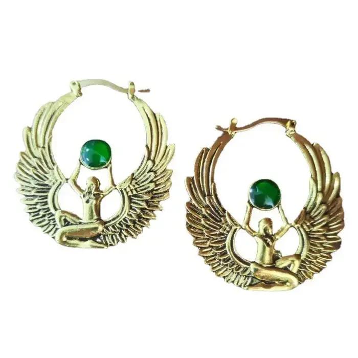 Boucles d'oreilles pour femmes de style européen et américain vintage et tendance