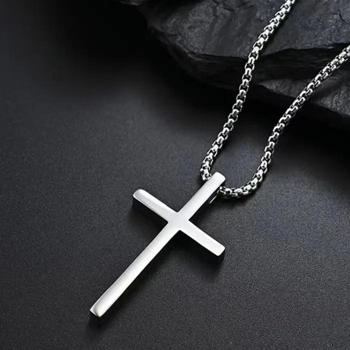Collier Simple et religieux chrétien pour femmes et hommes, pendentif croix vierge marie jésus, chaî