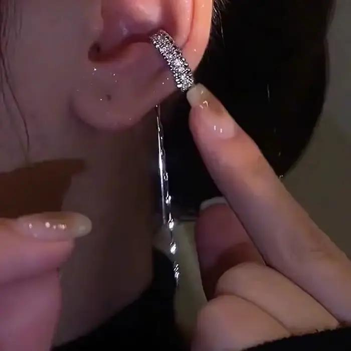 Boucle d'oreille à pampilles en cristal pour femmes