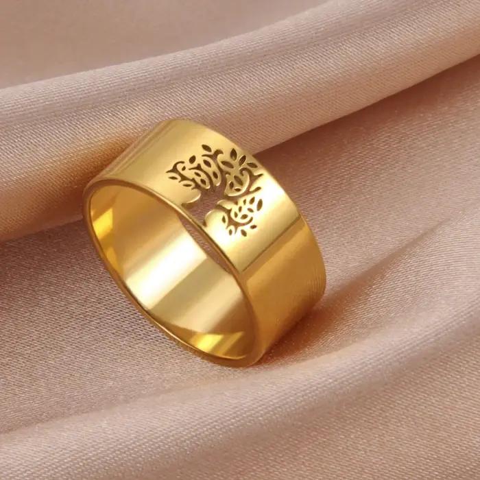 Skyrim – bague creuse arbre de vie pour hommes et femmes